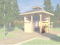 Weka Veľká stena s odkladacím pultom (barom) pre altány 651 veľ. 1