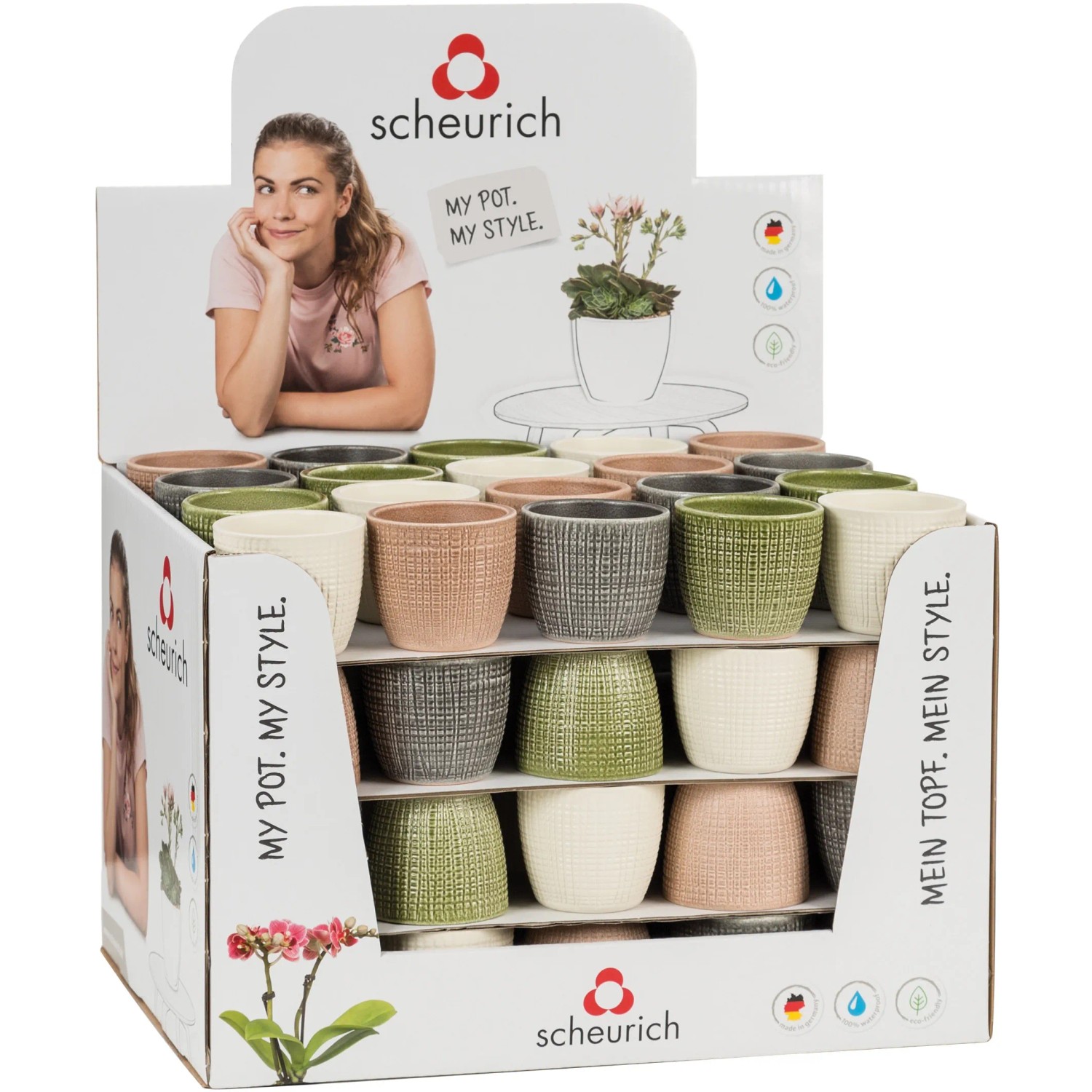 E-shop Scheurich Obal na kvetináč 866 Corteza, pr. 7 cm