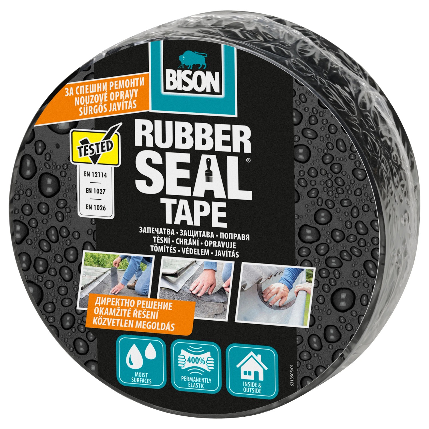 E-shop BISON Samolepiaca tesniaca páska Rubber Seal 7,5 cm x 5 m