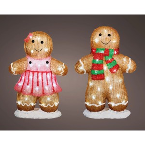 Lumineo LED vianočné dekorácie perníček rôzne druhy 46 x 31 x 13 cm, 1 ks