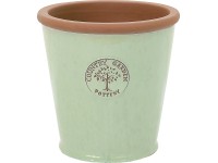 Keramický kvetináč Country Garden Pottery zeleno-béžová pr. 19 x 19 cm