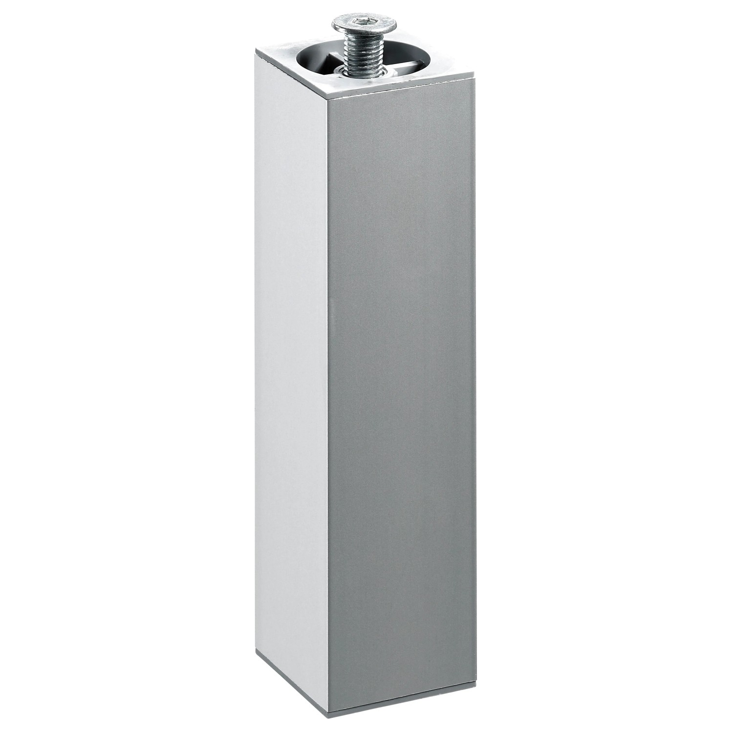 E-shop Hettich Hliníková noha nábytku výškovo prestaviteľná 40 x 40 x 200 - 230 mm