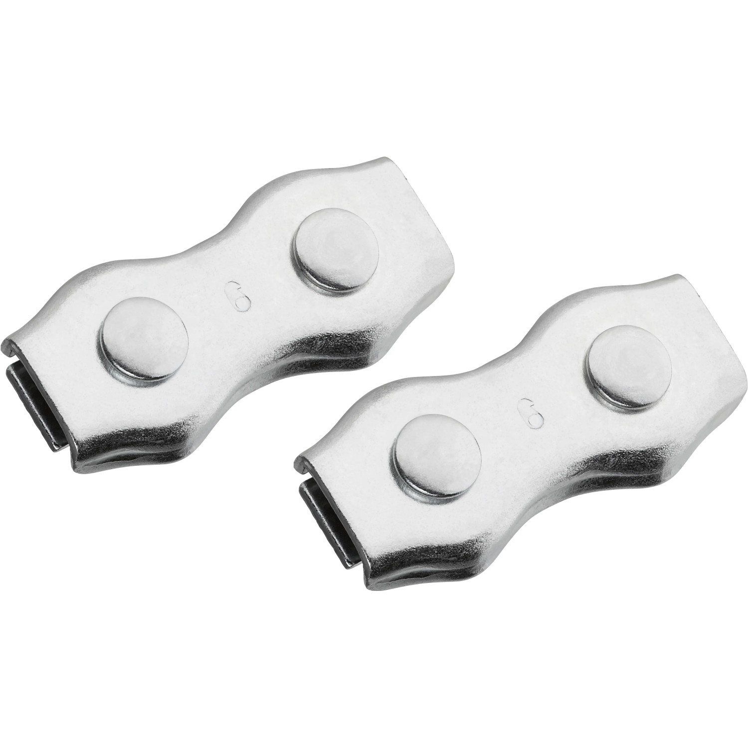 E-shop LUX-TOOLS Lanová svorka Duplex nerezová oceľ, 2 ks, pre laná s pr. 1,5-3 mm