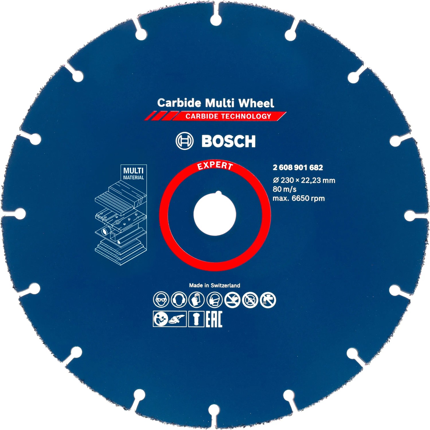 E-shop Bosch Rezný kotúč Expert Carbide Multi Wheel, pr. 230 mm