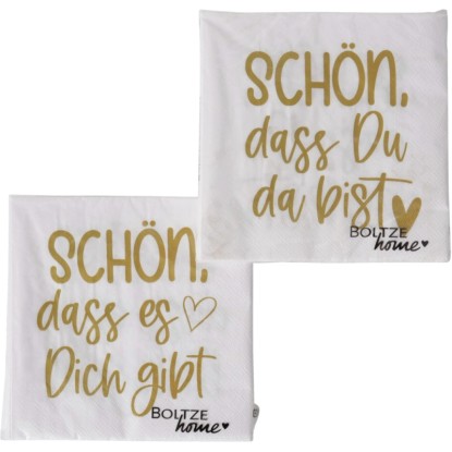 Boltze Obrúsky You rôzne druhy 20 ks