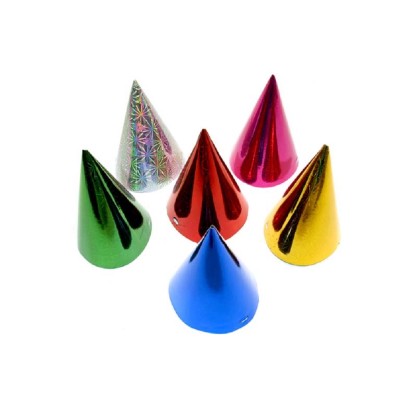 MFP Paper Klobúčik karnevalový hologramový mix ME120, 6 ks, 16 cm