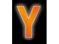 Conacord Reflexné domové písmeno Y, oranžové, 8 cm