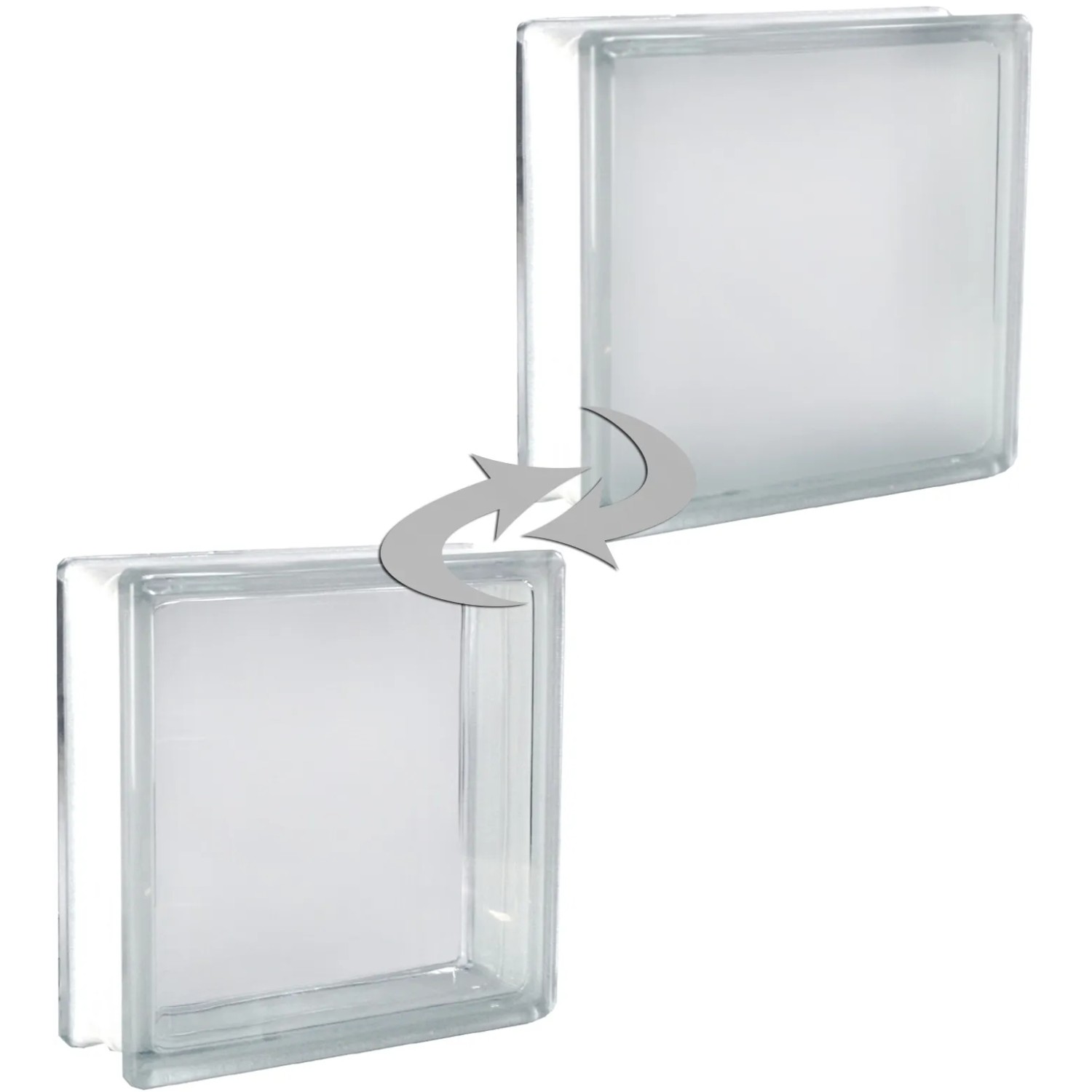 E-shop Fuchs Design Luxfera BM Clear View Super White lesklá/mlč. sklo, 19 x 9 x 8 cm