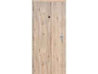 DOORNITE Falcové interiér. vstupné dvere s kukátkom kaš. fólia dub Hudson 90 Ľ