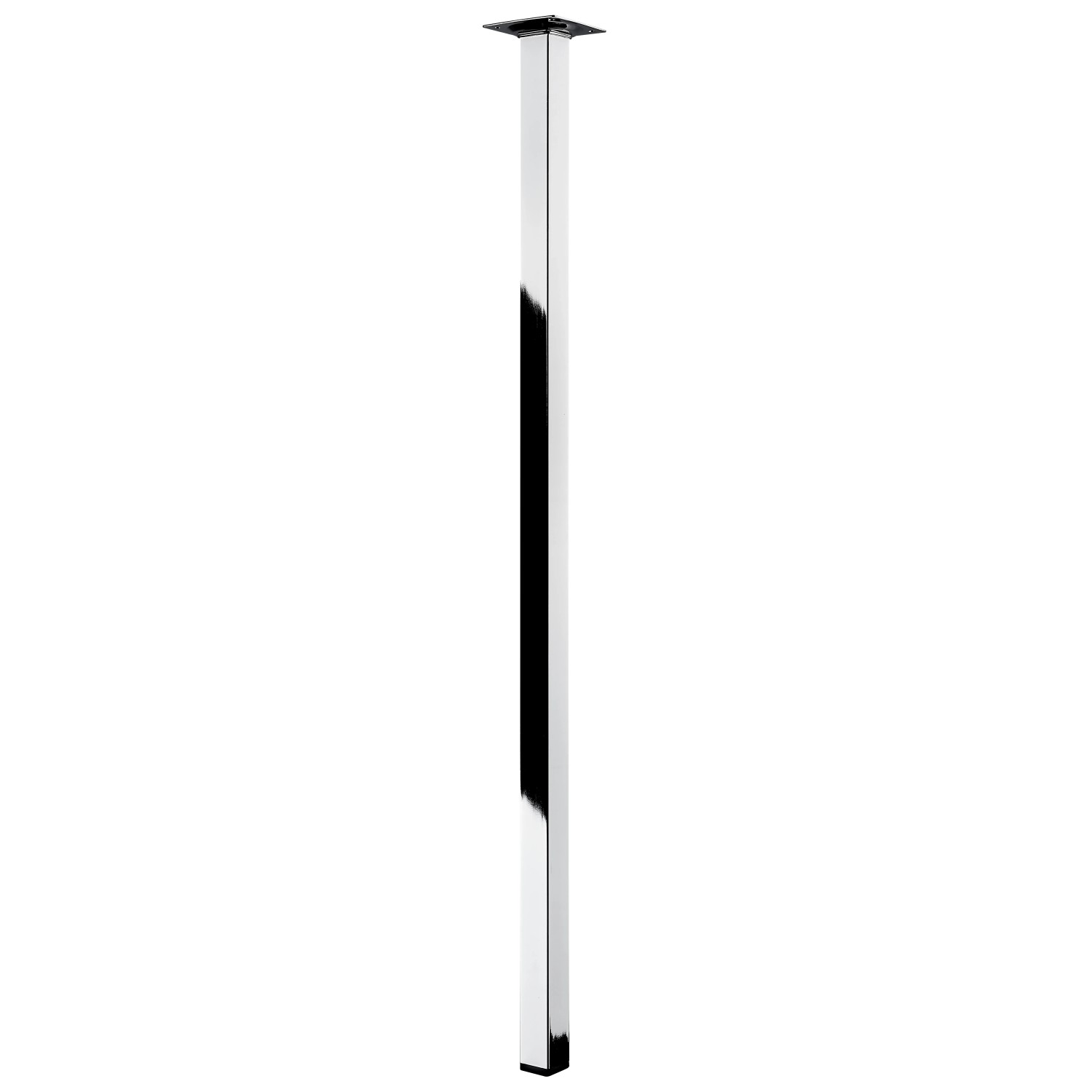 E-shop Hettich Nábytková noha hranatá, chróm, 25 x 25 x 700 mm