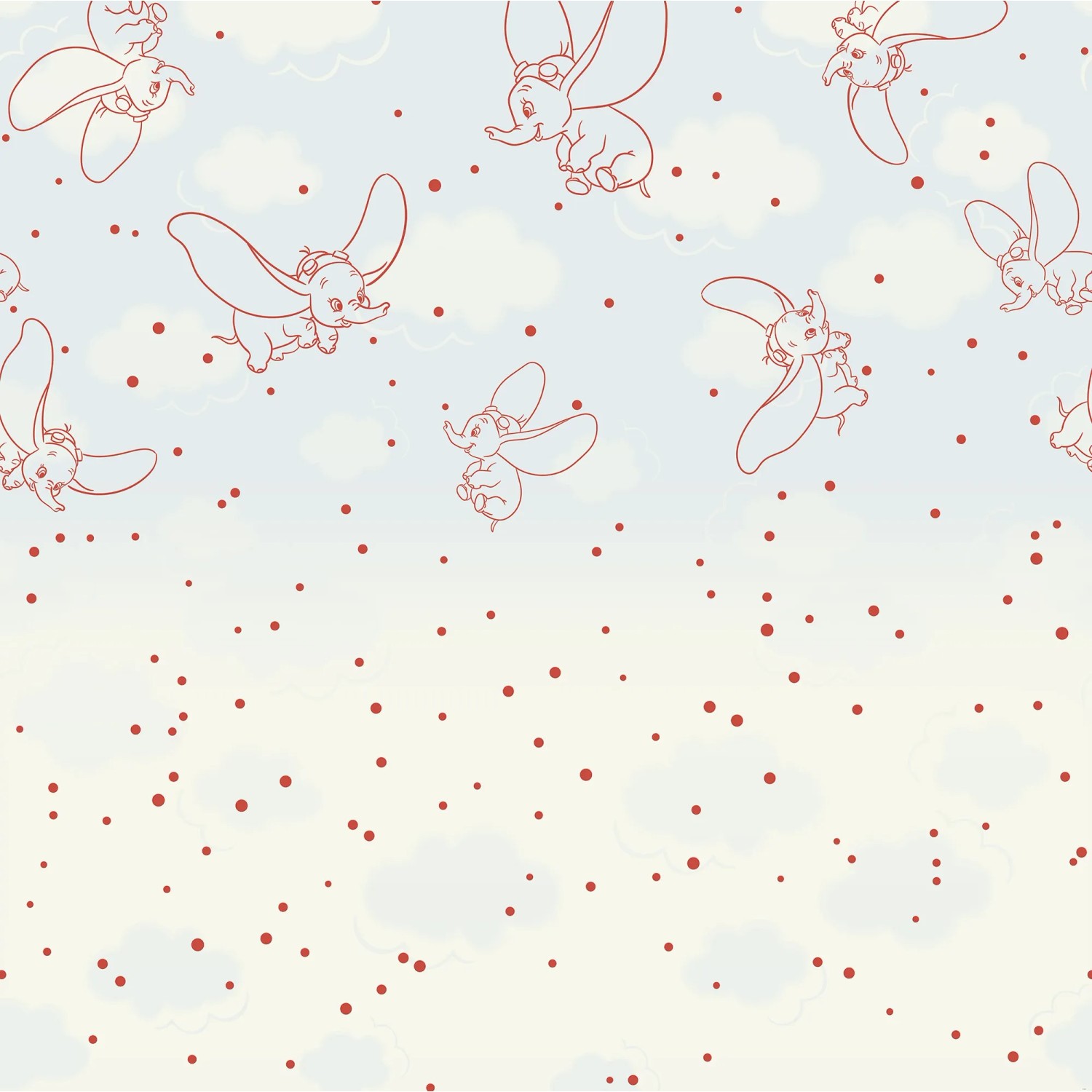 E-shop Komar Vliesová fototapeta Disney Dumbo Clouds 250 x 250 cm