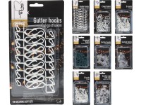 Háčiky a prísavky na pripevnenie svetelných reťazí, rôzne druhy