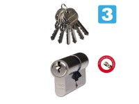 Richter Czech EURO Secure Bezpečnostná vložka 30/35, 6 kľúčov, matný nikel Richter Czech EURO Secure Bezpečnostná vložka 30/35, 6 kľúčov, matný nikel