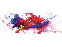 Komar Papierová fototapeta Spider Man Graffiti Art 368 x 254 cm