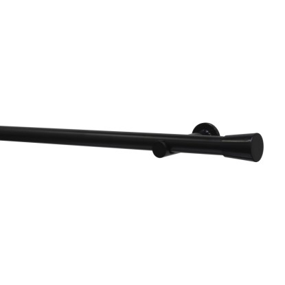 Gardinia Záclonová súprava Korfu čierna 1 tyč pr. 28 mm, 240 cm