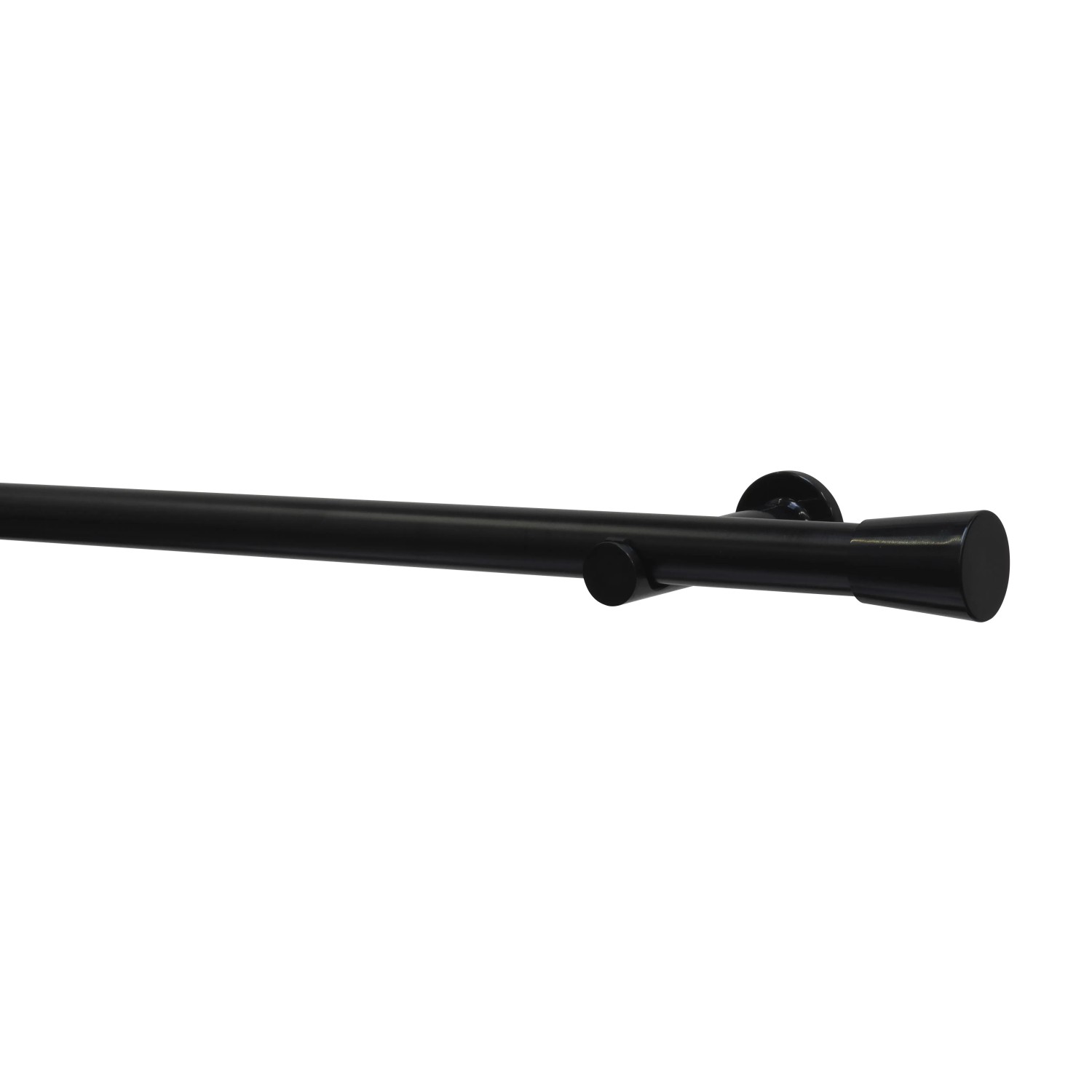 E-shop Gardinia Záclonová súprava Korfu čierna 1 tyč pr. 28 mm, 160 cm