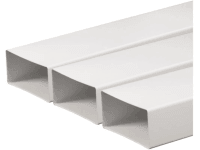 Den Braven Rúra hranatá biela 110 x 55 x 1000 mm