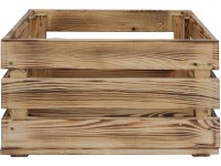 Drevená debna L borovica žíhaná 23,9 cm x 39 cm x 29,2 cm