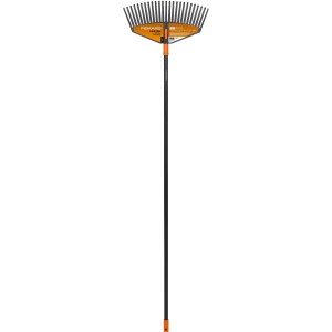 Fiskars Solid M hrable na lístie s čiernou rukoväťou a oranžovou hlavou. Ideálne na záhradníčenie.