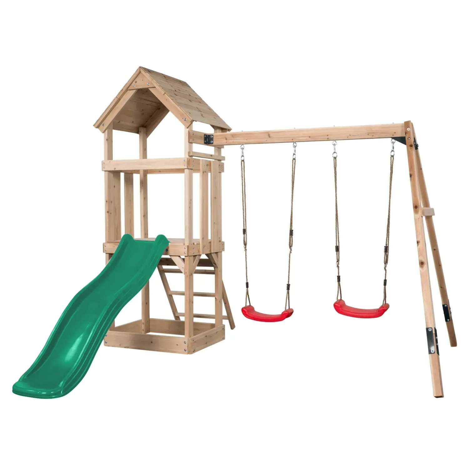 E-shop Swing King Hracia veža Noa, zelená, 234 x 265 x 280 cm