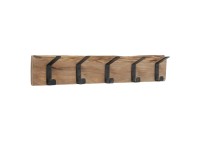 Boltze Home Vešiak Tabula s 5 háčikmi prírodná 11 x 55 x 8 cm