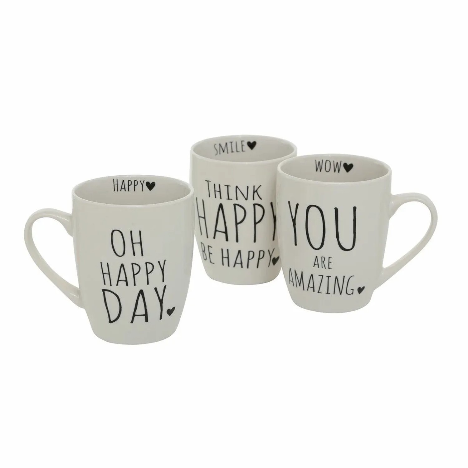 E-shop Boltze Porcelánový hrnček s nápisom Homey 350 ml, rôzne druhy, 1 ks
