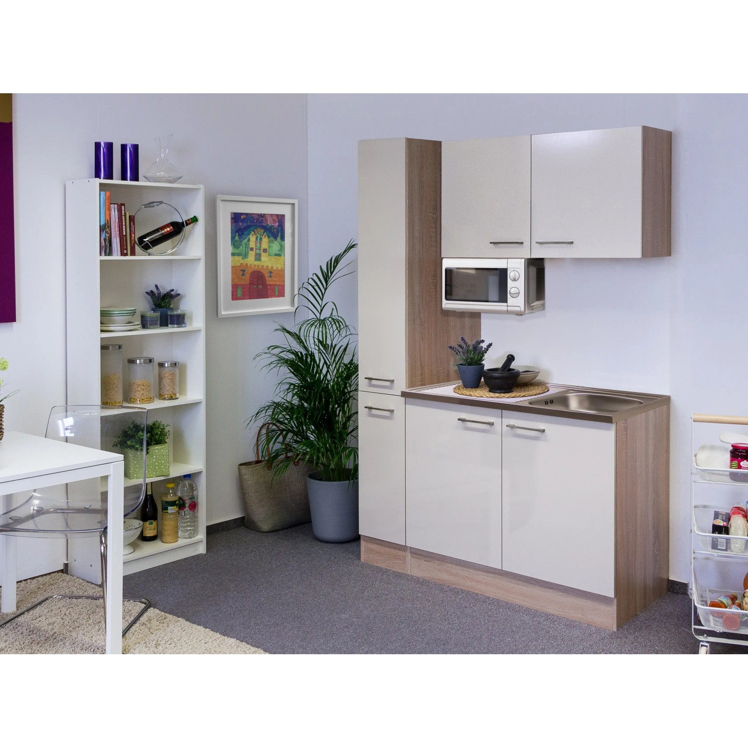 E-shop Flex-Well Kuchyňa Orlando 130 cm/typ 2 - mikrovlnka