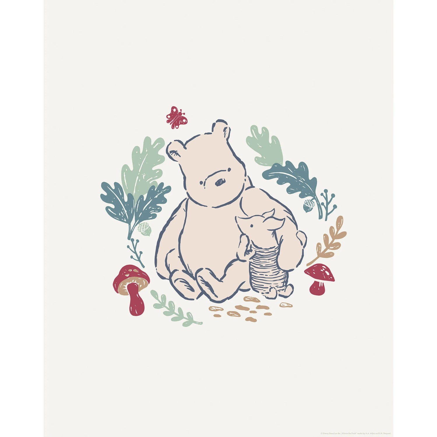E-shop Komar Plagát Disney Winnie the Pooh Taking Care 40 x 50 cm