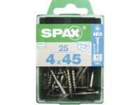 Spax Uni skrutka zápust.hlava T-Star+ T20 čiast.závit oceľ A2 4 x 45 mm 25 ks Spax Uni skrutka zápust.hlava T-Star+ T20 čiast.závit oceľ A2 4 x 45 mm 25 ks