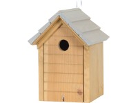 Vtáčia búdka so strieškou FSC  hnedá/svetlosivá