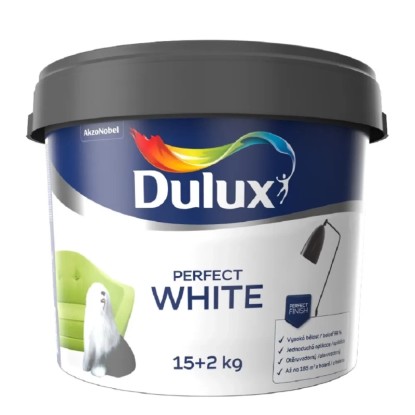 Dulux Interiérová emulzná farba Perfect White 15 + 2 kg