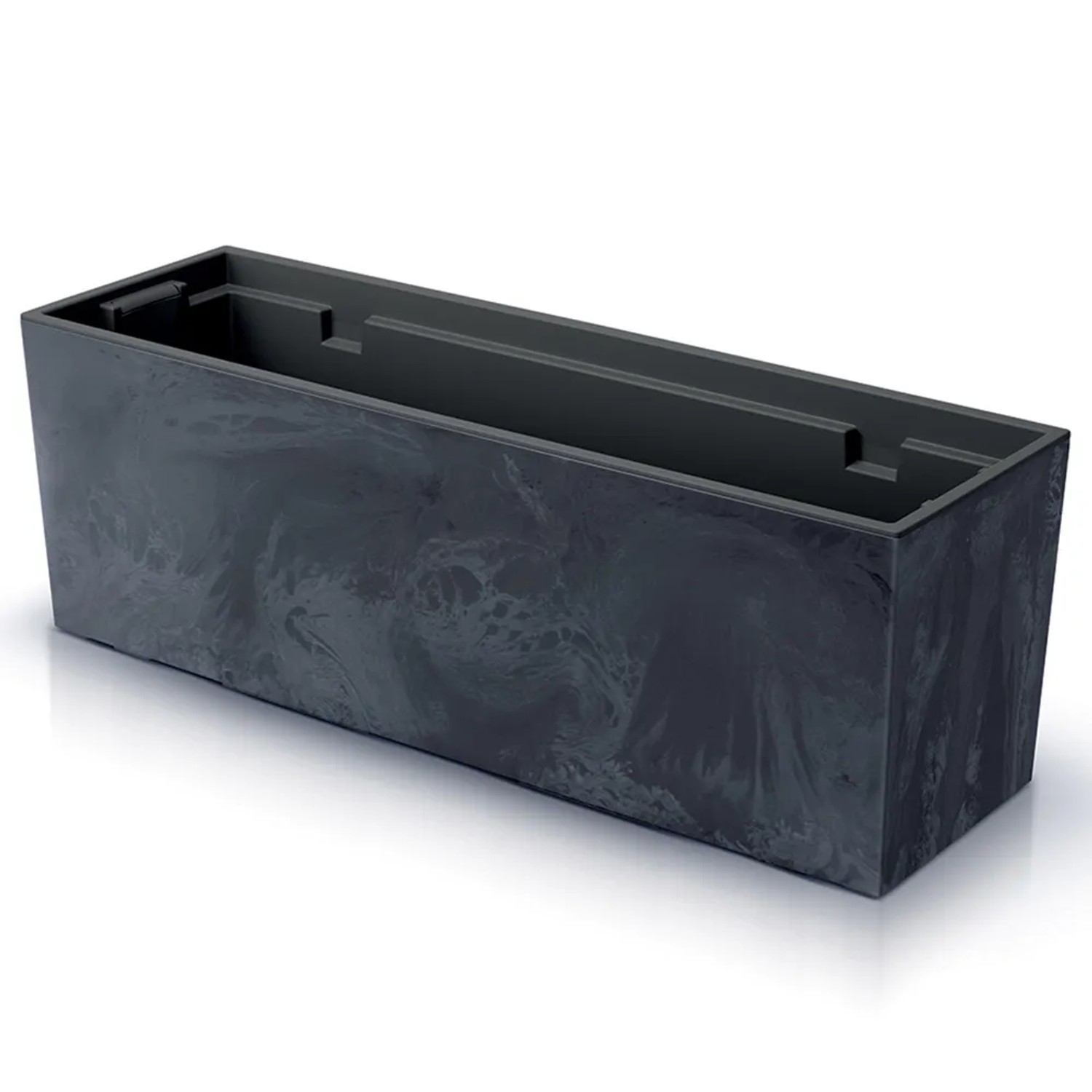 E-shop Prosperplast Truhlík Urbi Case Beton Effect antracitový 580 x 180 x 195 mm