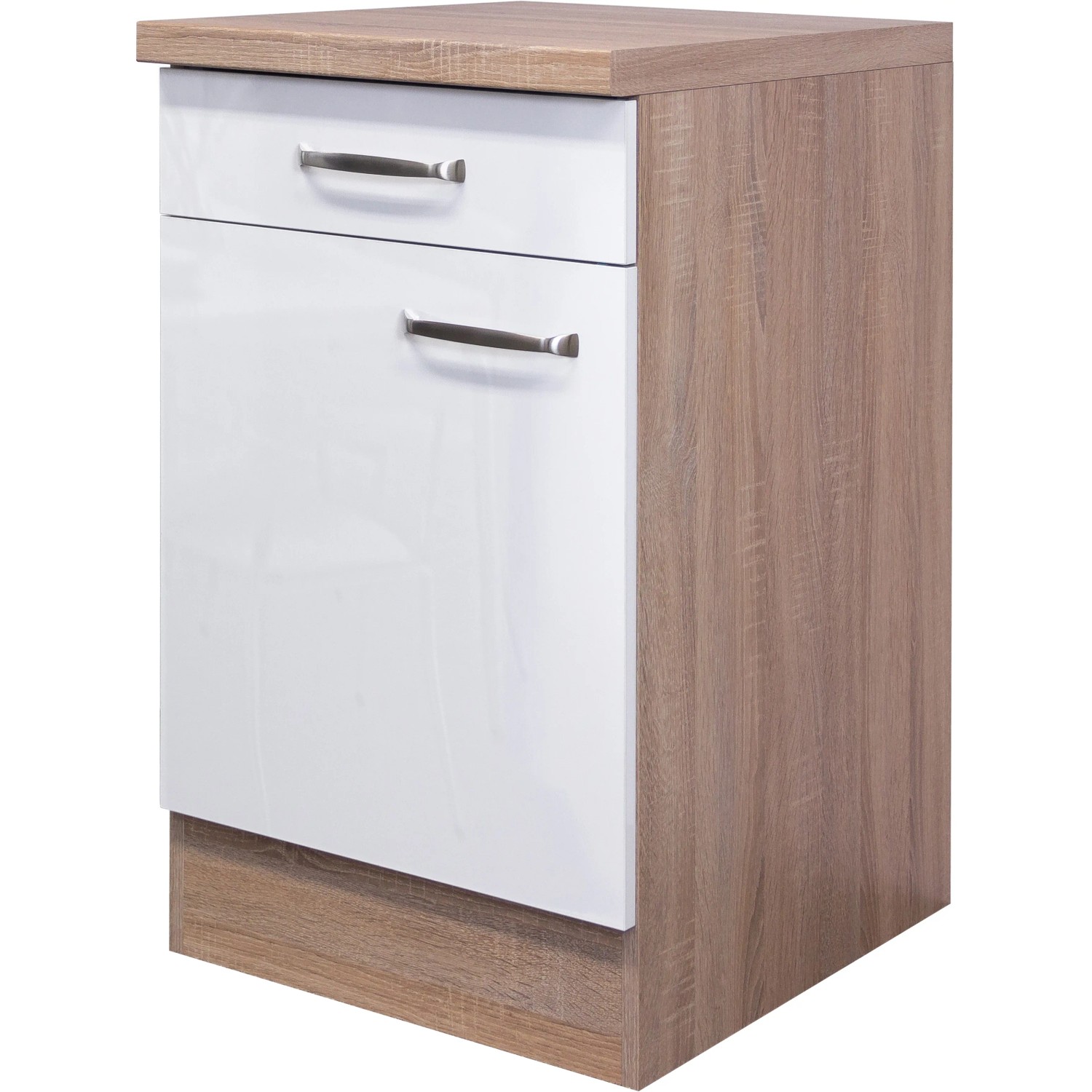 E-shop Flex-Well Kuchynská skrinka Valero spodná, zásuvky + dvierka, 50 x 86 x 57,1 cm