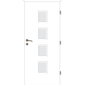 Voster Falcové interiérové dvere ARUBA 4/4, fólia Finish, biela, 80 P