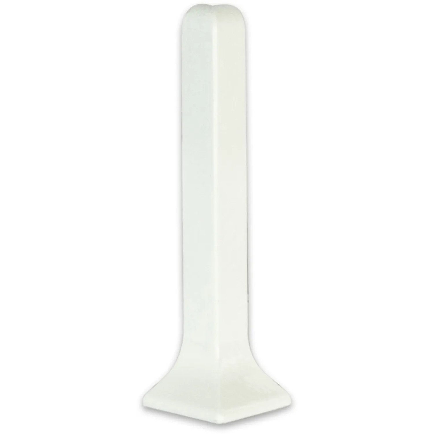 E-shop Fuchs Design Hliníkový sokel - vonkajší roh, práškovo lakovaný biely, 6 cm