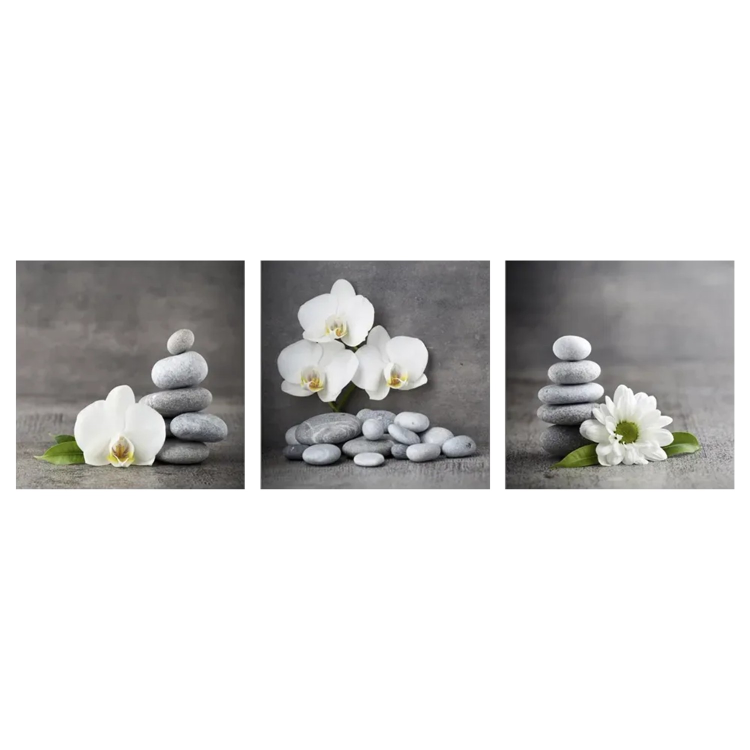 E-shop Bondecor 3dielna súprava obrazov Feng 30 x 90 cm