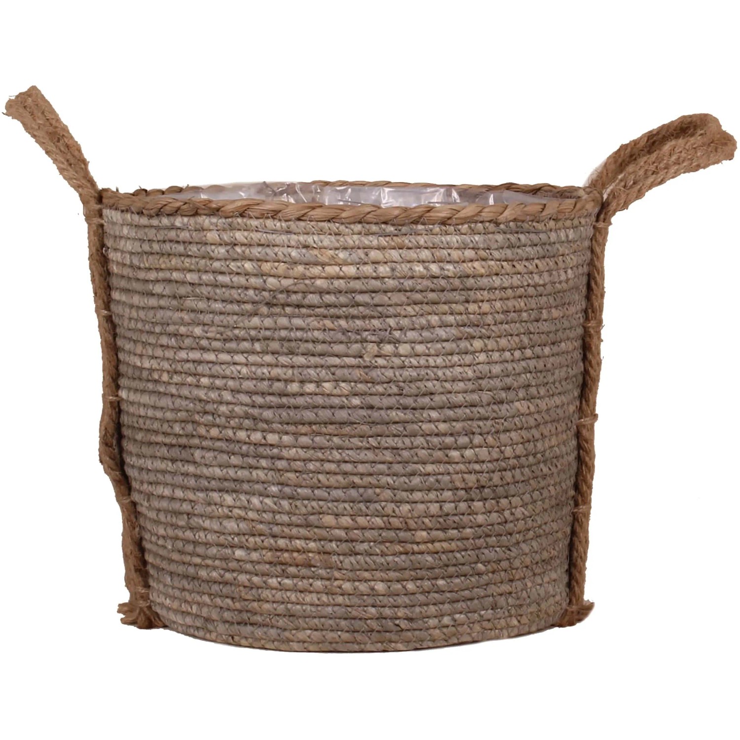E-shop Kôš s ušami z morskej trávy a konopného vlákna vrátane PE sáčku 29 x 23 cm