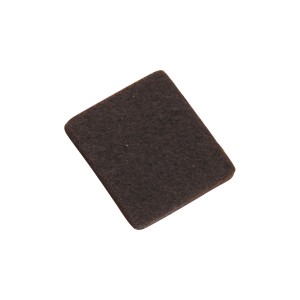 Samolepiaci hnedý filcový klzák, 32x32mm, na nábytok a ochranu povrchu.