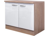 Flex-Well Kuchynská skrinka Valero pod drez, vr. drezu, 100 x 86 x 57,1 cm