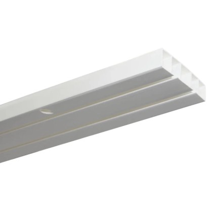 Gardinia Závesová lišta 2-drážková Slim Line biela 150 cm