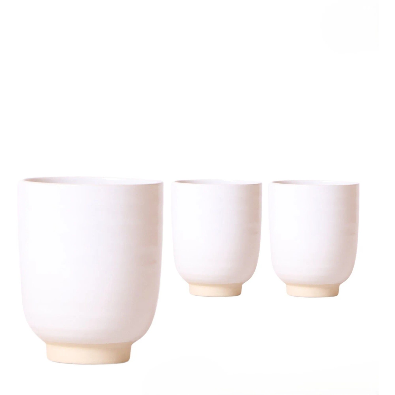 Royal Lemkes Keramický obal na kvetináč "Glazed White", pr. 9 cm, 1 ks