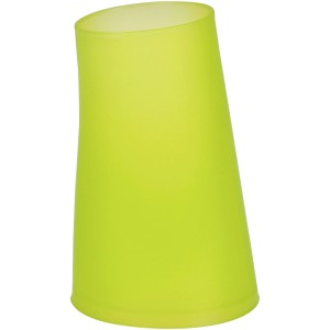 Spirella pohárik na zubné kefky Move Kiwi, asymetrický, svetlozelený plastový pohárik.