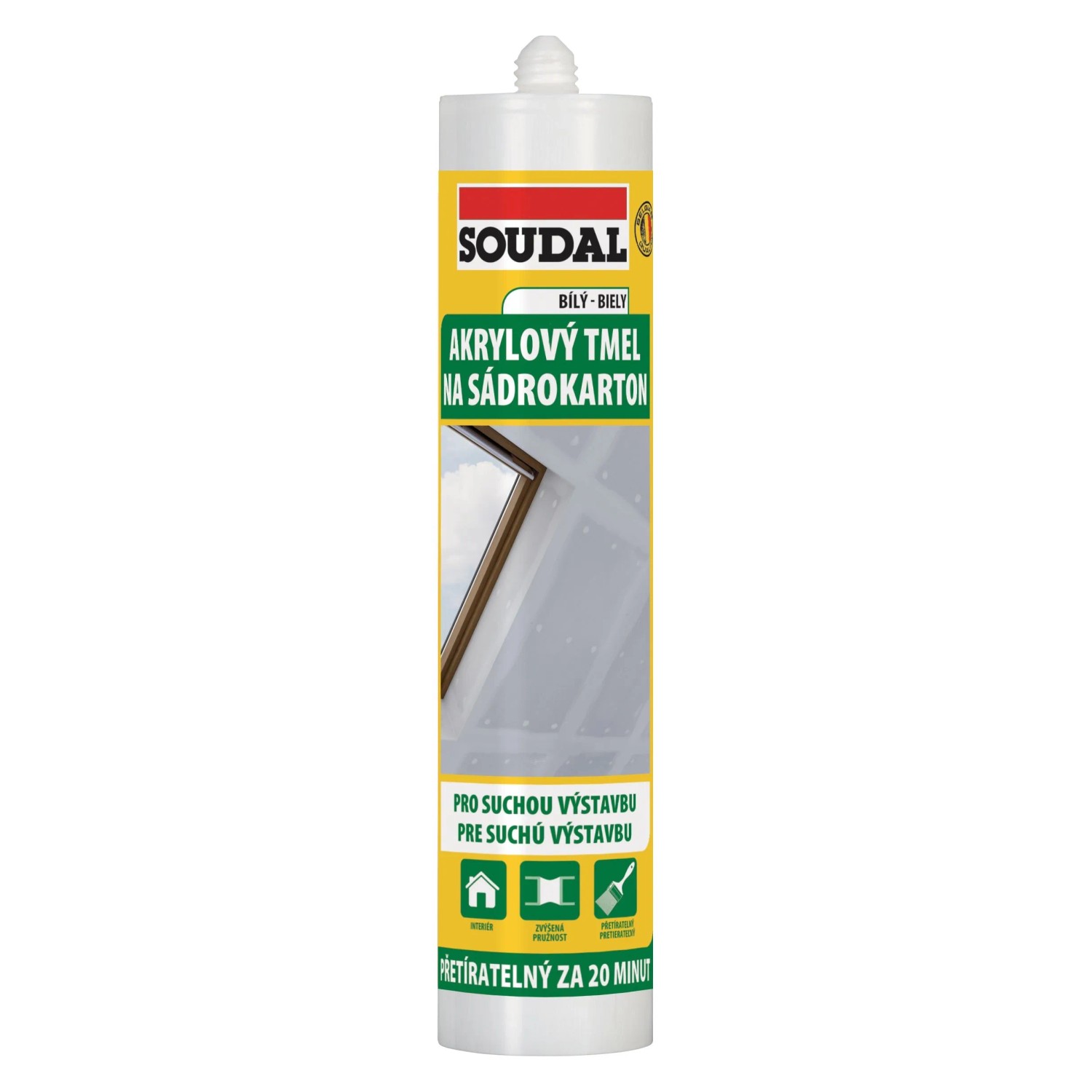 E-shop SOUDAL Akrylový tmel na sadrokartón 280 ml