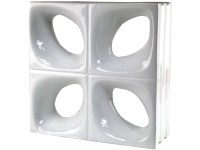 Fuchs Design Keramická luxfera Style'n Art Deko Daisy biela, 24 x 24 x 8 cm