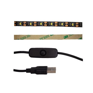 LED pásik s USB konektorom a vypínačom.
