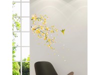 Crearreda Samolepiace dekorácie, kvitnúca vetva, 2 hárky, 31 x 31 cm