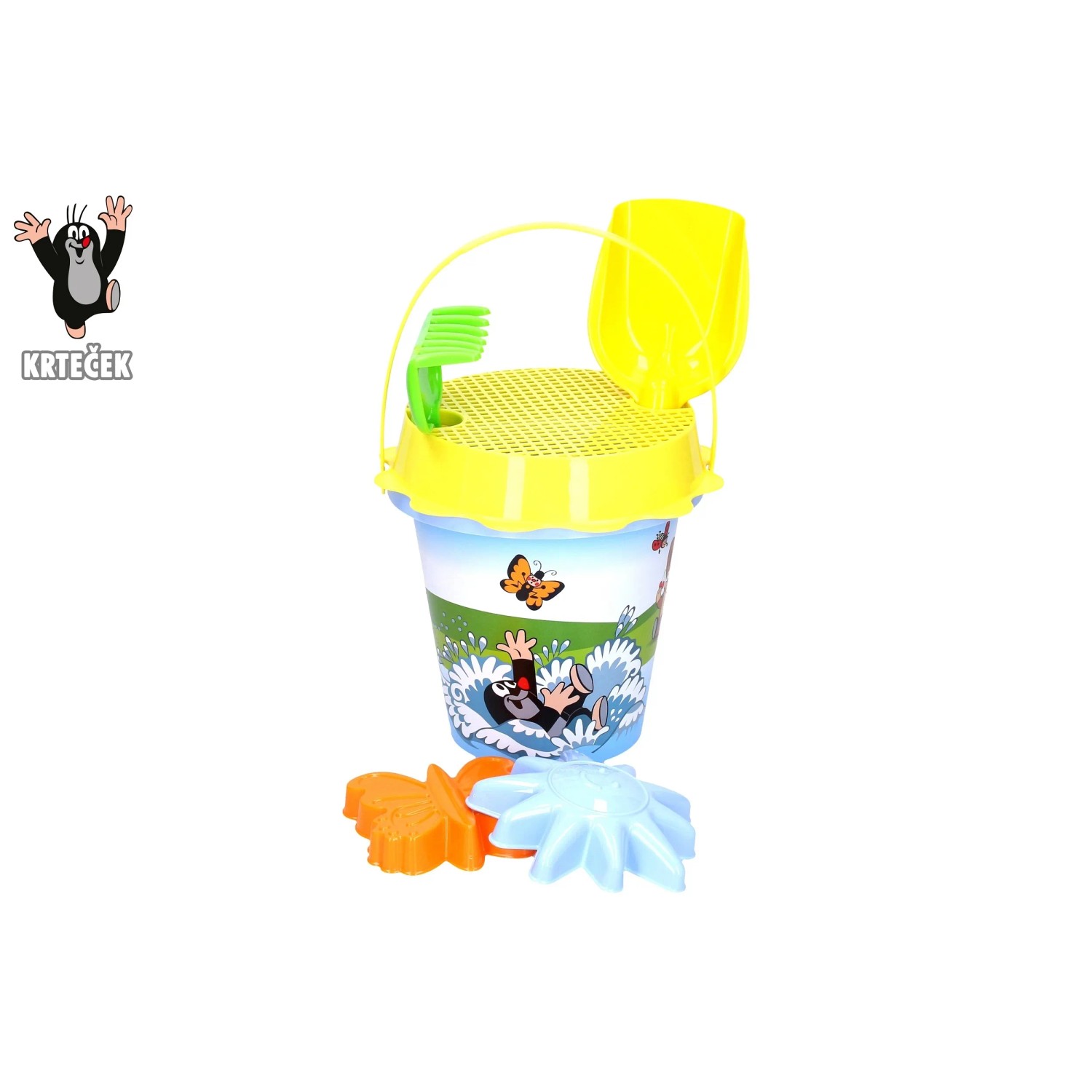 E-shop Wiky Súprava do piesku Krtko, modrá 1,5 l