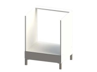 Black&White Style Spodná skrinka Nikki D60V lesk. grafitová, 81,5 x 60 x 56,6 cm