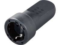 LUX Gumená zástrčka čierna