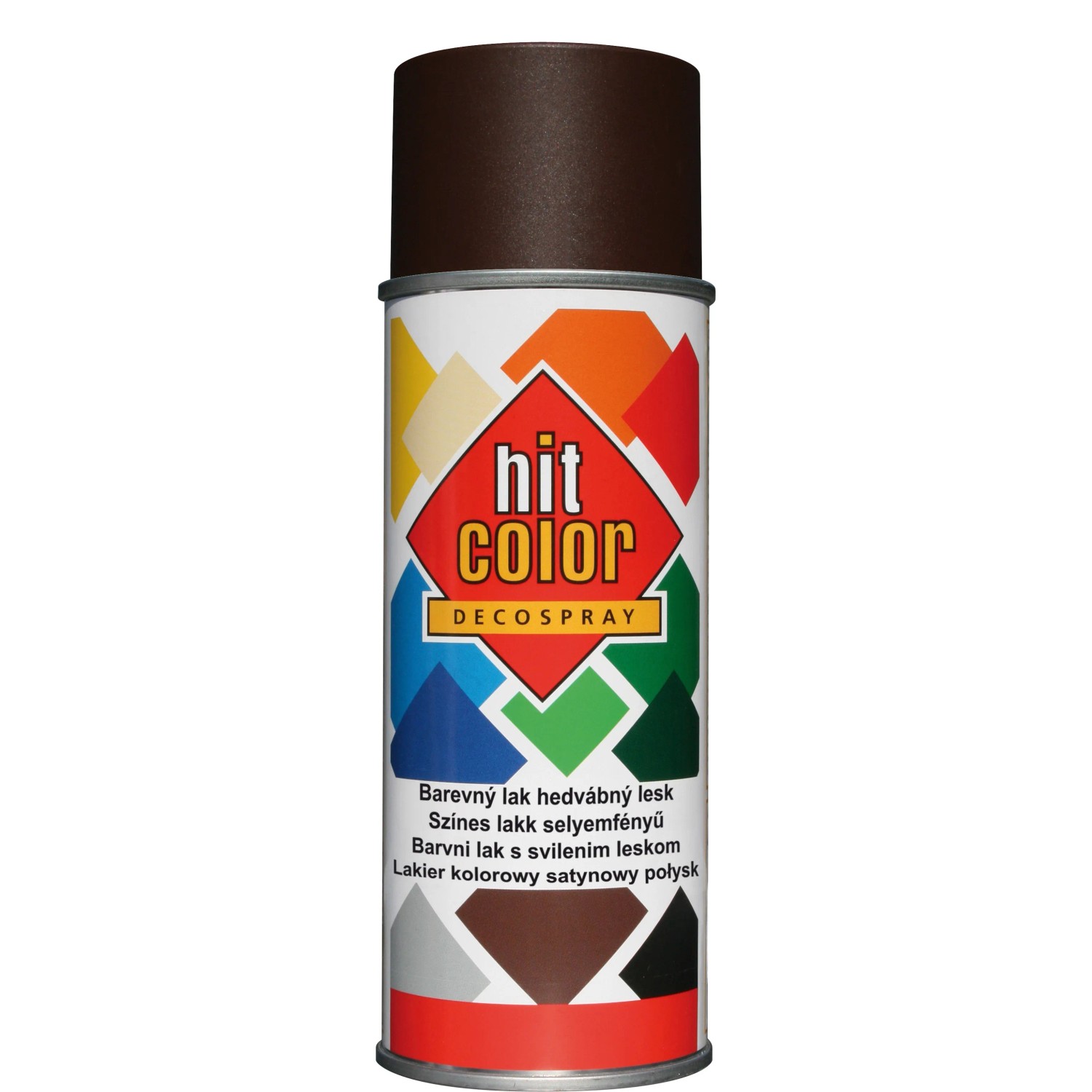 E-shop hitcolor Dekoratívny lak v spreji hodvábny lesk RAL 8017 čokoládovo hnedý 400ml